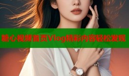 糖心视频首页Vlog精彩内容轻松发现