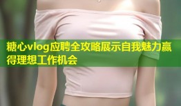 糖心vlog应聘全攻略展示自我魅力赢得理想工作机会