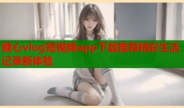 糖心vlog短视频app下载推荐精彩生活记录新体验