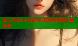 糖心在线vlog精彩内容免费观看全新体验