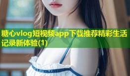 糖心vlog短视频app下载推荐精彩生活记录新体验(1)