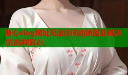 糖心vlog网址无法访问的原因及解决方法详解(2)