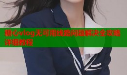 糖心vlog无可用线路问题解决全攻略详细教程
