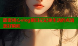 甜蜜桃心vlog糖日记记录生活的点滴美好瞬间