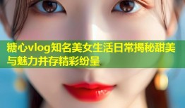 糖心vlog知名美女生活日常揭秘甜美与魅力并存精彩纷呈