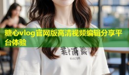 糖心vlog官网版高清视频编辑分享平台体验