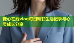 糖心在线vlog每日精彩生活记录与心灵成长分享