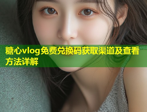 糖心vlog免费兑换码获取渠道及查看方法详解